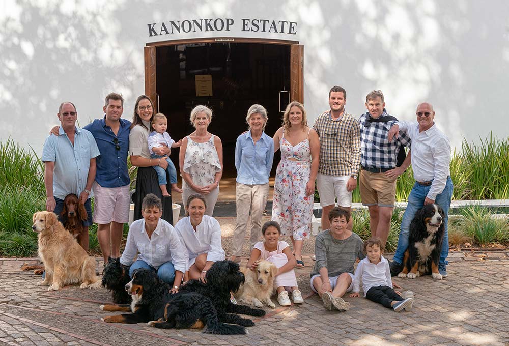 Kanonkop farmstead beneath the Simonsberg